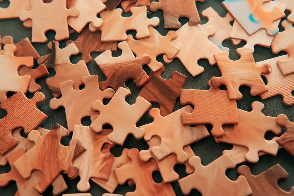 A standard 500 piece landscape puzzle